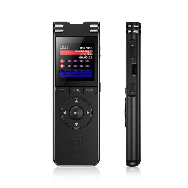 Cross-border Long-battery-life Color-screen Zinc Alloy USB 2.0 Voice Recorder HD Noise Reduction Students Business Meetings MP3