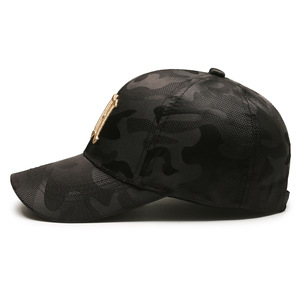 Gorra de Béisbol Camuflaje Negra, Bordada en 3D, Deportiva, Resistente y Ligera, Secado Rápido, Exterior, <span class=keywords><strong>Ala</strong></span> Curva, Unisex, OEM, ODM, Mayorista - Product Image 2
