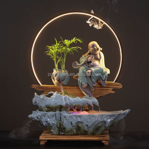 도매 새로운 디자인 Rockery Cronus <span class=keywords><strong>Zen</strong></span> 부처님 동상 가제트 홈 장식 책상 - Product Image 2