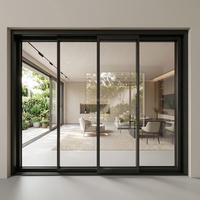 Porte coulissante automatique motorisée en verre avec capteur infrarouge, porte d'entrée électrique coulissante pour magasin ou bureau