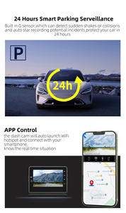 Yinzam กล้องติดรถยนต์ F2 4K HDR VS A810กล้องติดรถยนต์กันน้ำไดรเวอร์4K กล้องติดรถยนต์พร้อม GPS Beidou WiFi แอปควบคุม H.265 RC - Product Image 5