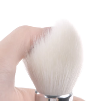 Nouvelle version pinceaux de maquillage pour le visage en poils de chèvre blancs ensemble de pinceaux de maquillage naturel végétalien 12 pièces pour fond de teint en poudre