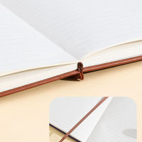 Journal en cuir personnalisable de luxe - 200 pages, papier de haute qualité, reliure à cheval, format A5, agenda professionnel pour écrire et offrir