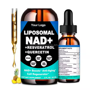 Suplemento Líquido Oral OEM NAD 900mg con Nicotinamida Ribósido Liposomal y Resveratrol para Adultos, Grado Alimenticio, 60ml - Product Image 1
