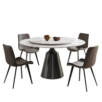 Table à manger ovale multifonctionnelle écologique, design italien, éléments robustes, plateau en ardoise moderne, meubles de maison en métal