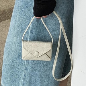 New Style Halter Neck Mini Lipstick Bag Suede Fleece One-Shoulder Coin Purse Niche Design <strong>Envelope</strong> Thin PU Crossbody Bag Spring - Product Image 1