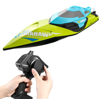 Bateau télécommandé RC 2,4 GHz, modèle de simulation de bateau rapide, électrique, haute vitesse, pour enfants, piles incluses, utilisable dans les piscines et les lacs
