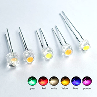QIMEI Lampada LED a Infrarossi 3mm 5mm Tipo Cappello di Paglia 850nm 940nm 620nm 0.06W