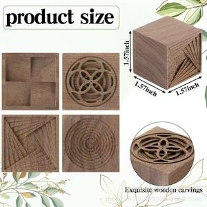 Diffuseur d'huiles essentielles en bois pour voiture, aromathérapie, diffuseur de parfum sans flamme pour sortie de climatisation en bois massif - Product Image 4