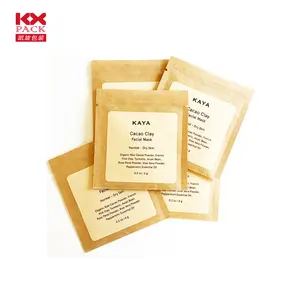 Kraft Paper Bag Foil Cheap Zipper Pouch For Tea Gift Snack Small Sachet Bag For Individual Packing Bag