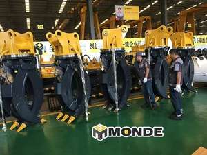 Monde หัวจับหมุนได้360องศา, หัวจับไฮดรอลิกสองกระบอกสำหรับรถขุด6-35ตัน - Product Image 2