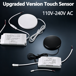 Interrupteur tactile marche/arrêt 110V/220V, capteur tactile en <span class=keywords><strong>bois</strong></span>, interrupteur de contrôle LED à capteur pénétrable pour maison intelligente 220V, personnalisé - Product Image 1