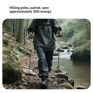 Bastones de <span class=keywords><strong>Trekking</strong></span> Telescópicos Ultraligeros de Fibra de Carbono, Equipo Profesional para Senderismo y Montañismo para Hombres y Mujeres - Product Image 2