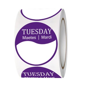 Set di etichette settimanali multicolori, etichette a rotolo impilabili per la gestione del tempo e l'organizzazione - Product Image 1