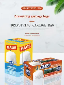 ถุงขยะแบบมีเชือกผูกสำหรับสำนักงานและครัว ขายส่ง แบบใช้แล้วทิ้ง - Product Image 4