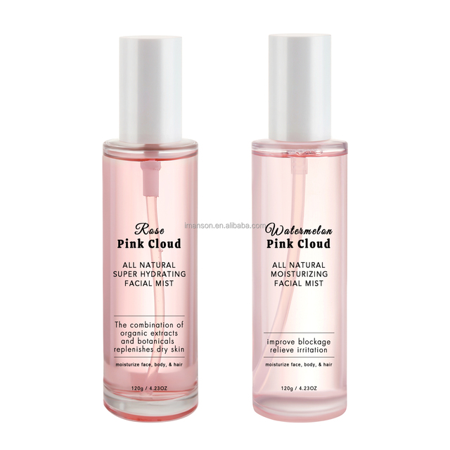 Natural Organic Rosewater Facial Watermelon Mist Hydrating Skin Care Spray Face Toner Rose Water