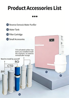 Système de purification d'eau électrique UV par osmose inverse 5 étapes OEM/ODM 600GPD, machine de traitement d'eau domestique à économie d'énergie