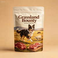 Sacs personnalisés imprimés pour aliments pour chiens, refermables avec fermeture éclair, pour chats et chiens, emballage pour animaux de compagnie, sacs anti-humidité, pochettes verticales pour aliments