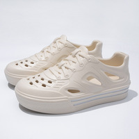 Sandales de plage unisexes d'été, chaussures décontractées à semelle épaisse, légères, adaptées aux couples, chaussures décontractées pour la marche sur la plage