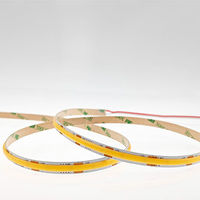 IP20 12V/24V USB LED bandes lumineuses sans chute de tension 10 mètres Flexible COB 408 LEDs/m cuivre corps LED bandes