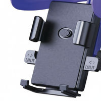 Support de téléphone pour moto antichoc robuste, style casque, fixation mobile en métal pour rétroviseur de scooter