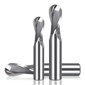 Huhao <span class=keywords><strong>HSS</strong></span> tungsten carbide 2 Sáo rắn bóng mũi cuối Mill phay <span class=keywords><strong>Cutter</strong></span> cho thép h04230501 - Product Image 1