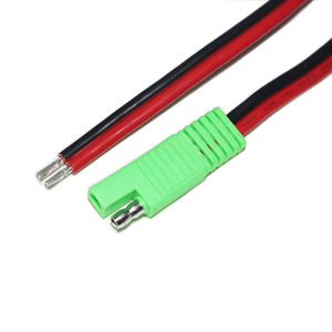 Kabel daya konektor SAE hijau merah kustom dengan 2 Pin SAE peluru - Product Image 2