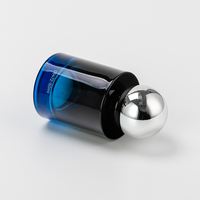 Bouteille en verre de luxe de 50ml Vaporisateur de parfum vide avec bouchon en forme de boule