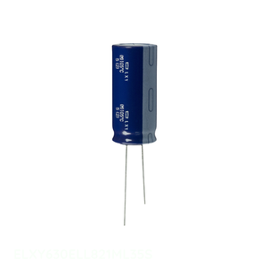 Condensateur à traversée de trou 820 µF, Distributeur agréé, CAP ALUM 820UF 20% 63V RADIAL TH ELXY630ELL821ML35S - Product Image 1
