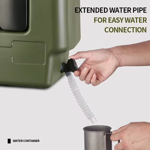 Cubo de Agua Portátil de 20L de Material PE con Botella Pequeña y Grifo, Adecuado para Campamentos al Aire Libre y Viajes en Auto, 5.3 galones - Product Image 2