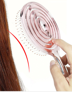 Cepillo de Pelo Profesional para Peluquería, de Nailon, para Cabello Mojado, con Ondas Curvas, Desenredante, Tipo <span class=keywords><strong>Denman</strong></span>, Personalizado, Redondo, Tipo Piruleta - Product Image 5