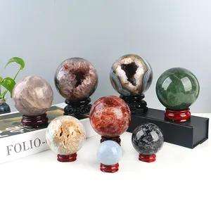 Wholesale Natural Crystal Balls Sphere Agate Geode Sphere For Decoradion