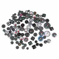 Kompas Mini 15mm 20mm 25mm Portabel Genggam untuk Olahraga Luar Ruangan, Berkemah, Mendaki, Darurat, dan Bertahan Hidup