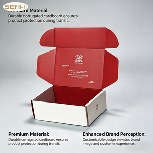 Cajas de embalaje ecológicas Caja de papel corrugado de color personalizado Cajas de embalaje de pinta de hielo impresas para joyería - Product Image 2