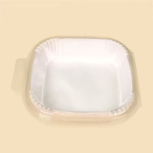 Papier absorbant de qualité alimentaire pour plateaux carrés de friteuse à air - Product Image 2
