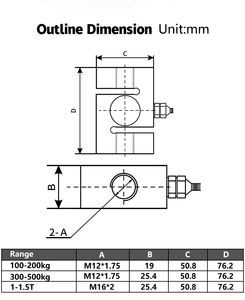S Typ Strahl Wäge zelle S Typ Strahls ensor Waagen sensor Gewichts sensor 500kg - Product Image 4