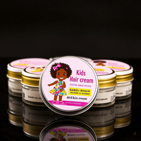Krim Gel Rambut Anak Organik Melembapkan Perawatan Rambut untuk Anak Kulit Hitam Label Pribadi