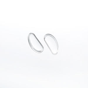 Coussinets de nez en silicone transparent pour lunettes, type à clipser, pièces de rechange flexibles R8017, polyuréthane uni - Product Image 1