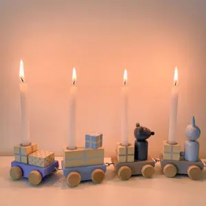Çok renkli blok setleri rahat şeker tren numarası blok oyuncaklar çocuk hediye yapı taşı setleri