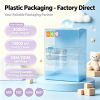 Emballage personnalisé pour gobelets de bébé en plastique avec languette en PVC, impression de logo sur mesure, directement du fabricant
