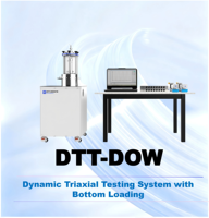 Appareil triaxial dynamique à chargement par le bas KTL entièrement automatique, statique et dynamique, pour modèle de système DTT- pour applications géotechniques