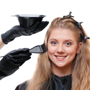 Juego de Tazones para Tinte de Cabello Negro con Logotipo Personalizado al por Mayor para Estilistas, Tazón para Mezclar Tinte con Brocha para Tinte, Salón de Belleza y Barbería - Product Image 3