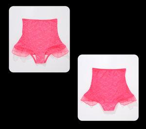 Mutandine a <span class=keywords><strong>vita</strong></span> <span class=keywords><strong>alta</strong></span> Plus Size con eleganti ricami e pizzi floreali per Comfort e sicurezza tutto il giorno - Product Image 6
