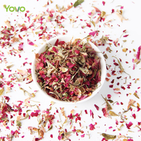 Vente en gros de poudre de pétale de fleur de rose séchée naturelle biodégradable Confettis de pétale pour la décoration de mariage