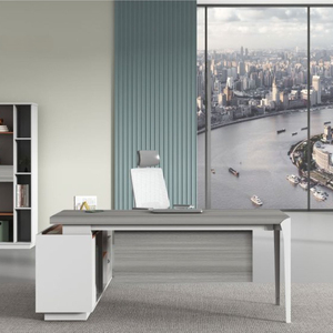 Scrivania Direzionale Moderna Convertibile in Legno con Funzione Estensibile per <span class=keywords><strong>Lavoro</strong></span> al Computer - Product Image 3