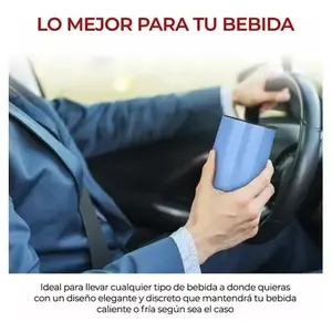 Gobelet thermique portable en acier inoxydable avec couvercle hermétique, capacité de 12 fl oz, garde les boissons chaudes pendant 3 heures et froides pendant 4 heures, Mo - Product Image 4