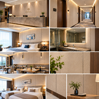 Panneau mural en cristal de carbone ignifuge et imperméable de 8 mm, panneau décoratif WPC PVC, revêtement mural intérieur pour villa et appartement