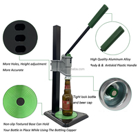 HG01B Capsuleuse de Bouteilles Amovible Manuelle pour Brassage Maison, Table, Bière et Sodas, Machine à Boucher en Plastique avec Garantie 1 An