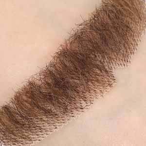 Barba e baffi <span class=keywords><strong>finti</strong></span> in <span class=keywords><strong>capelli</strong></span> umani naturali al 100%, realizzati a mano con pizzo invisibile, per intrattenimento/dramma/feste/cosplay/Halloween - Product Image 3