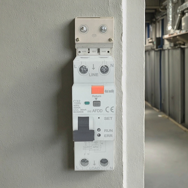 Single Pole 2P C32 Air RCBO Arc Fault Circuit Interrupters AFDD for UK Market